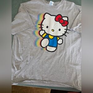 Hello kitty gray short sleeve t shirt 2x